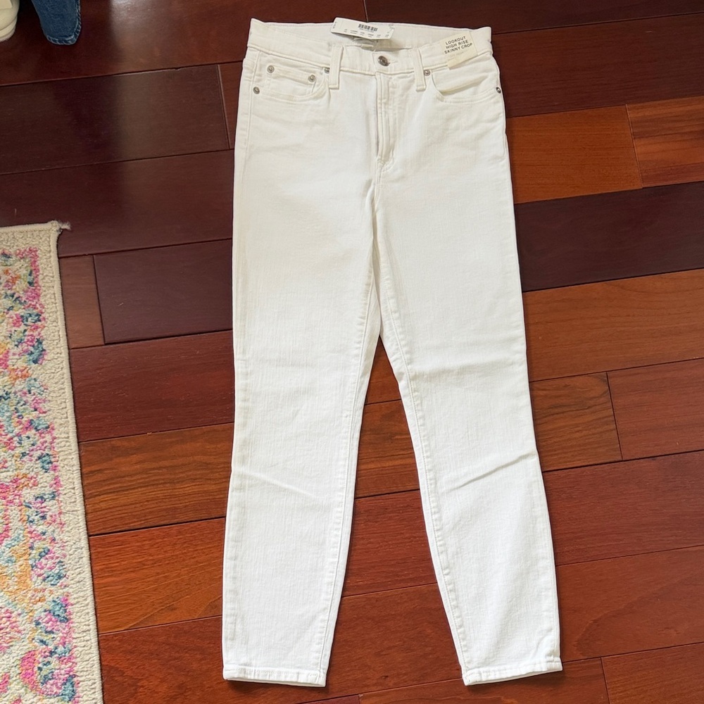 J. Crew Women's Cream Skinny Toothpick Jeans size 27